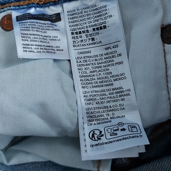 Levi's 501 Denim Jean Shorts Size 25 NEW NWT 150th Anniversary - Picture 15 of 16